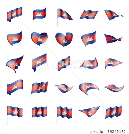 Cambodia flag, vector illustration Cambodia flag, vector illustration 39245172