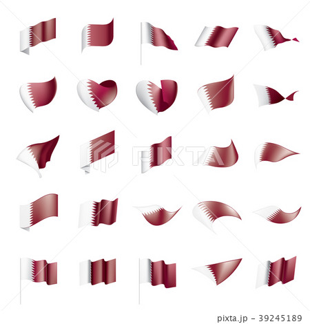 Qatar flag, vector illustration Qatar flag, vector illustration 39245189