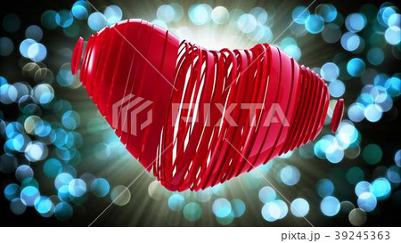 red heart on a bokeh background 39245363