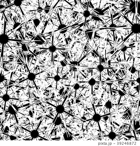背景素材 爆発 キラキラ 白黒のイラスト素材