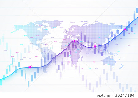Stock market and exchange. Candle stick graph Stock market and exchange. Candle stick graph 39247194