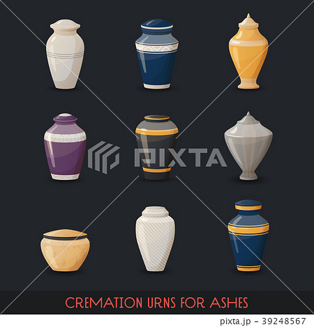Urns for cremations, vase for cremated body ashes 39248567