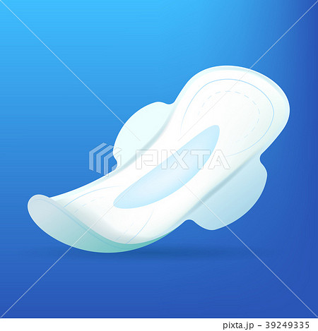 Realistic Detailed 3d Sanitary Napkin. Vector 39249335
