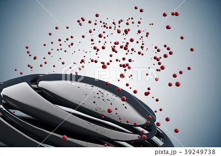 3D striped decorative balls. 39249738