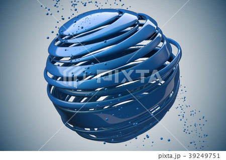 3D striped decorative balls. 3D striped decorative balls. 39249751