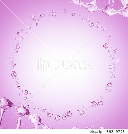 3D detailed illustration of a drop of water pink 39249793