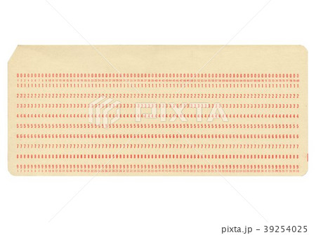 Punched card Punched card 39254025