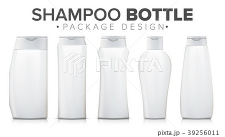 Shampoo Bottle Mock Up Vector. Template Plastic 39256011
