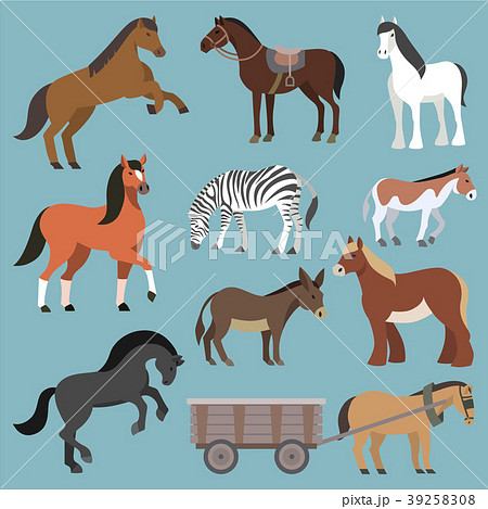 Horse vector animal of horse-breeding or 39258308