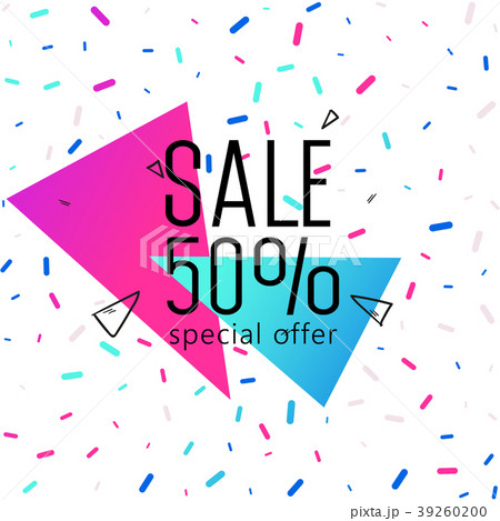 Triangle Banner with on shiny background. Triangle Banner with on shiny background. 39260200
