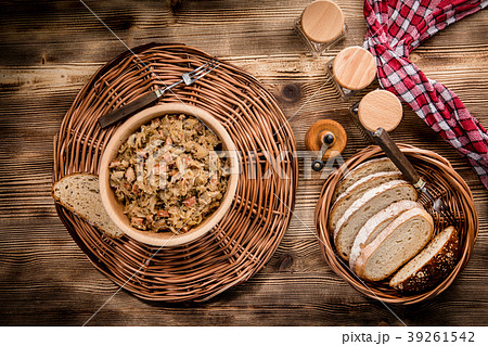 Bigos - stewed cabbage with meat Bigos - stewed cabbage with meat 39261542