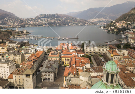 Aerial view of Como city 39261863