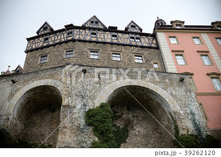 close up on Ksiaz Castle side wall 39262120