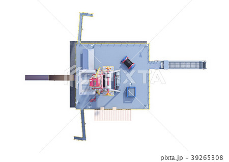 Land rig production gas, top view 39265308