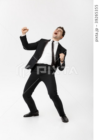 Business Concept - Handsome cheerful businessman Business Concept - Handsome cheerful businessman 39265355