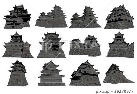 日本の城現存天守黒 39270977