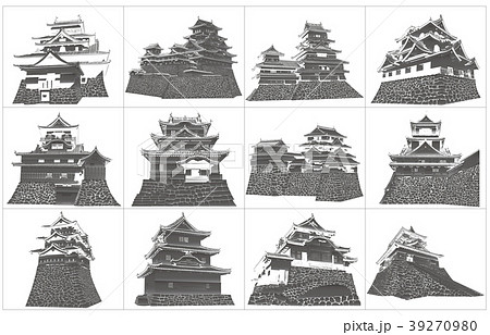 日本の城現存天守黒2 39270980