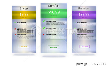 Different tariffs plan on metal plate background 39272245