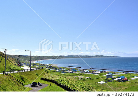 北海道 稚内 夕陽ヶ丘パーキングエリアより西方を望む 北海道 稚内 夕陽ヶ丘パーキングエリアより西方を望む 39274172