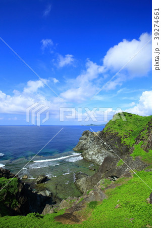 石垣島　御神崎　岬風景 39274661