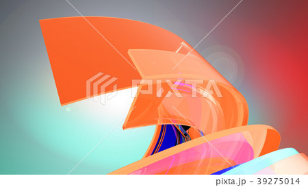 Curvy Abstract Background. 3d illustration Curvy Abstract Background. 3d illustration 39275014