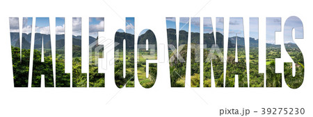 Valle de Vinales, Cuba letter isolated with image 39275230