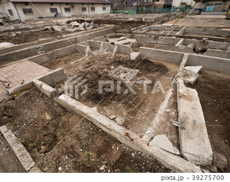 住宅街の再開発工事 住宅街の再開発工事 39275700