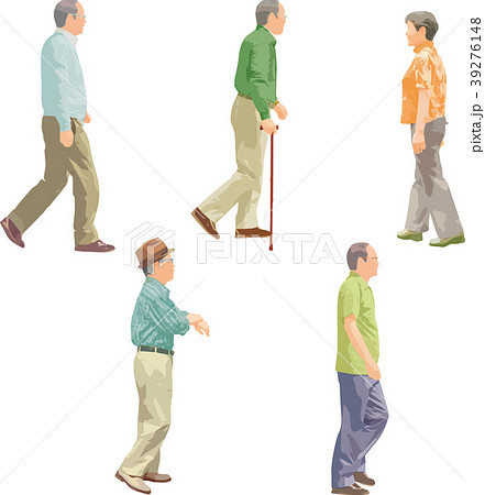 全身人物イラスト_シニア 全身人物イラスト_シニア 39276148