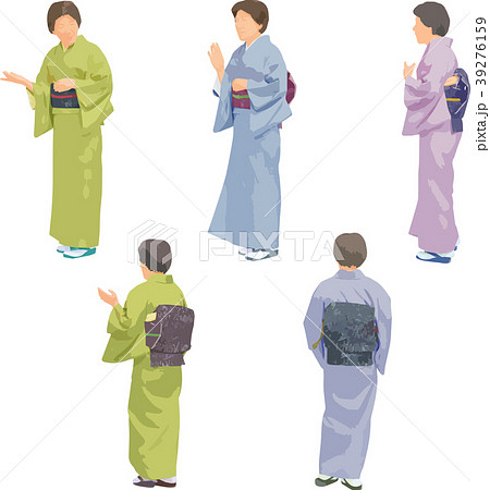 全身人物イラスト_シニア 39276159