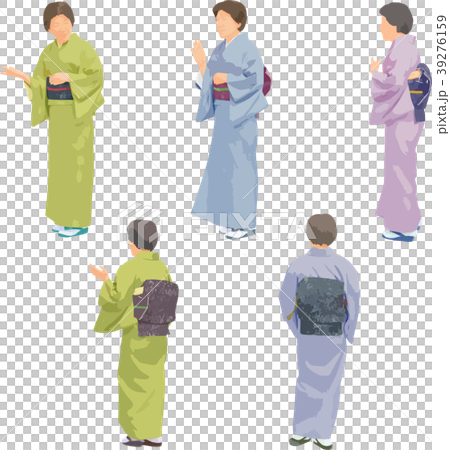 全身人物イラスト_シニア 39276159