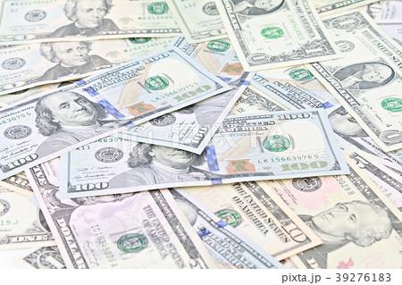 American Dollars cash money on white background American Dollars cash money on white background 39276183