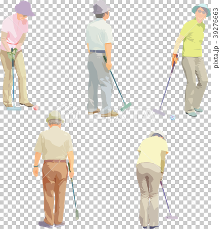 Whole body illustration _ gate ball 39276663