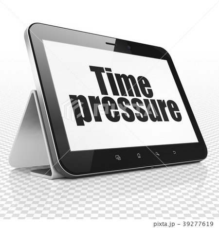 Timeline concept: Tablet Computer with Time 39277619