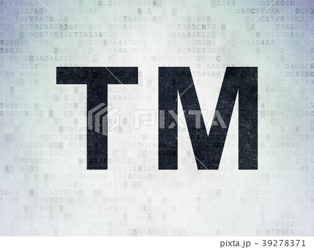 Law concept: Trademark on Digital Data Paper 39278371