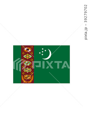 世界の国旗トルクメニスタン 39279702