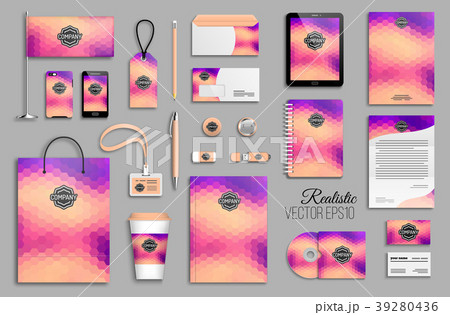 Corporate identity template set. 39280436