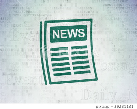 News concept: Newspaper on Digital Data Paper 39281131