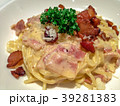 Close up Carbonara with bacon, image picture 39281383