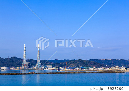 壱岐島　唐津～壱岐行きフェリー　唐津港の景色　【佐賀県唐津市】 39282004