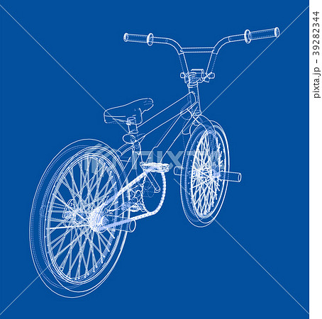 Bicycle bmx. 3d rendering 39282344