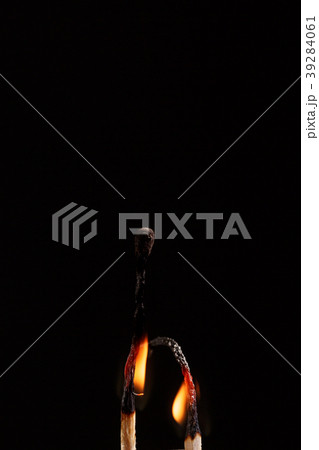 match with the flame isolated match with the flame isolated 39284061