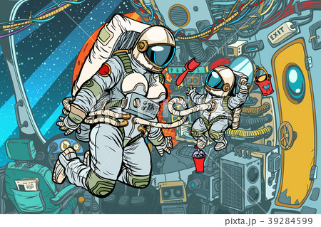 Mother and child in a spaceship Mother and child in a spaceship 39284599
