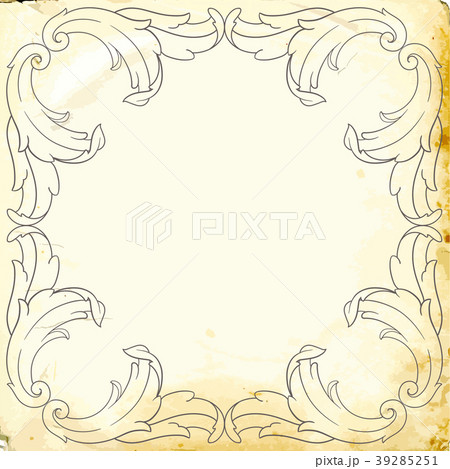 Vector baroque of vintage elements for design. Vector baroque of vintage elements for design. 39285251