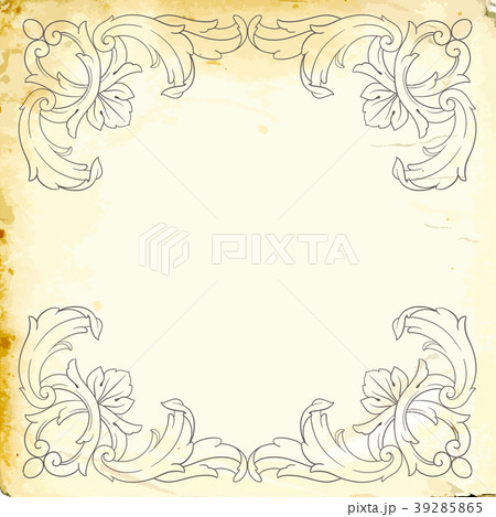 Vector baroque of vintage elements for design.  39285865