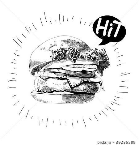 painted burger, great delicious sandwich 39286589