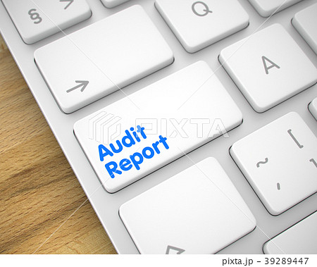 Audit Report - Text on White Keyboard Keypad. 3D. 39289447