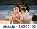 Young millennial couple on the waterfront  39290403
