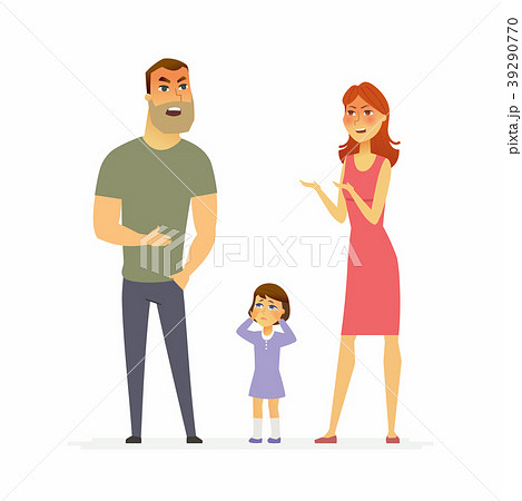 Family argument - cartoon people character 39290770
