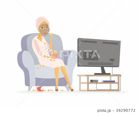 Lazy weekend - cartoon people character isolated 39290772