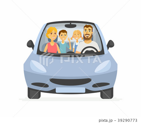 Family trip - cartoon people character isolated 39290773